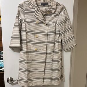 Proenza Schouler for Target Striped Utility Jacket - Cream and Gray